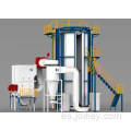 Línea de recubrimiento en polvo vertical para perfiles de aluminio